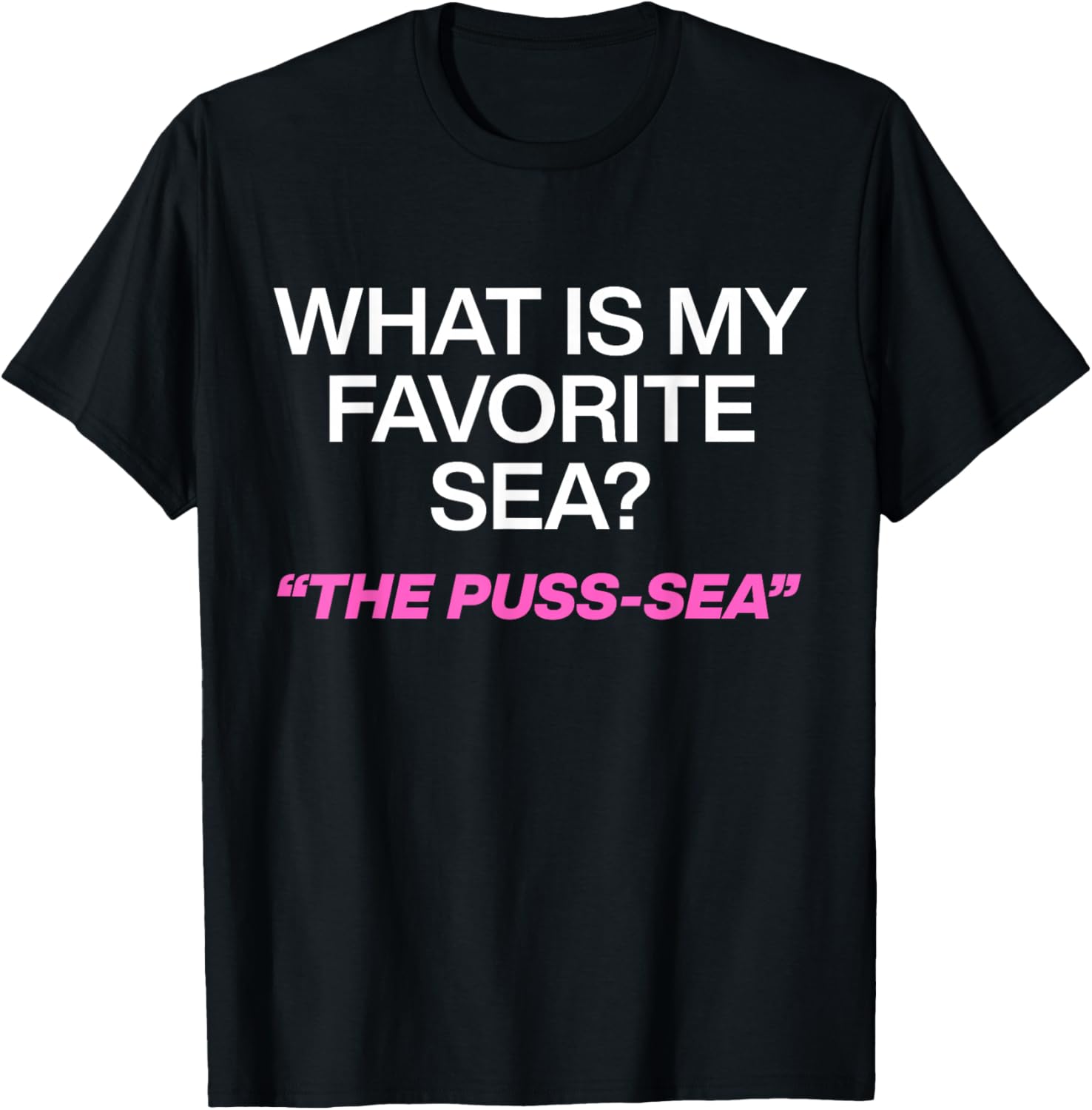 What is My Favorite Sea The Puss-Sea T-Shirt - T-Shirt | Black