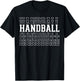 Handball Funny Layered Text Team Player Coach Youth T-Shirt - T-Shirt | Black