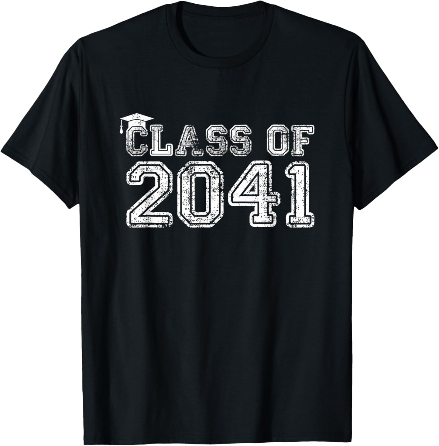 Class of 2041 Graduate Women Proud Graduation T-Shirt - T-Shirt | Black