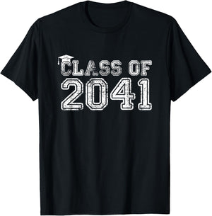 Class of 2041 Graduate Women Proud Graduation T-Shirt - T-Shirt | Black