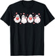 Cute Ghost Love Hearts Valentines Day Teens Girls T-Shirt - T-Shirt | Black