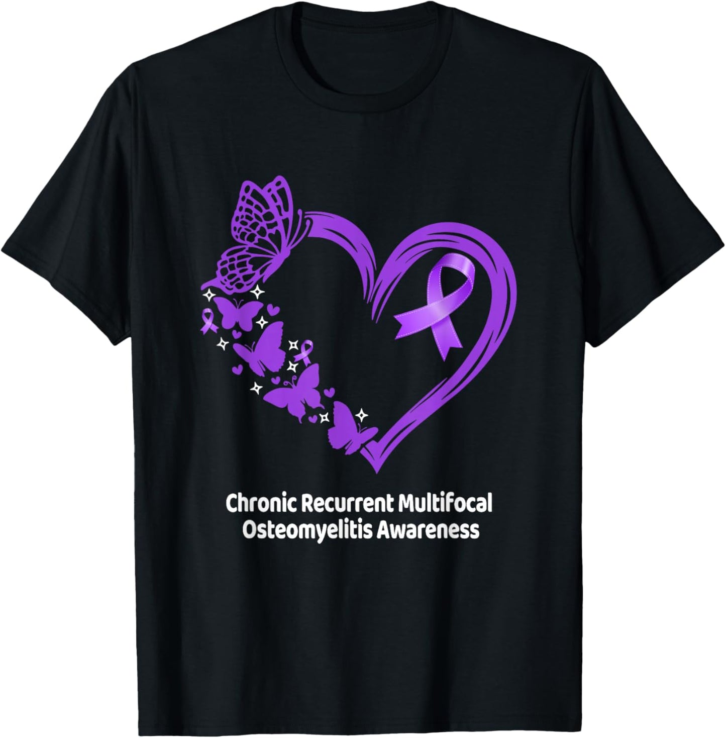CRMO Awareness Chronic Recurrent Multifocal Osteomyelitis T-Shirt - T-Shirt | Black