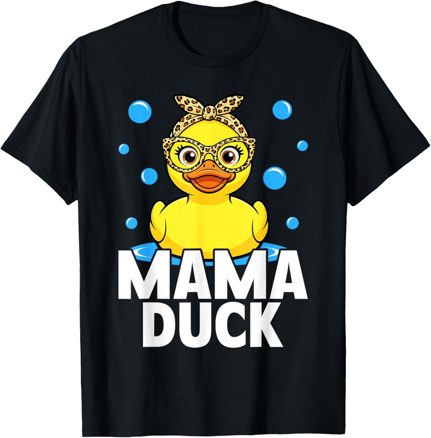Rubber Duckies Mama Duck Mom T-Shirt - T-Shirt | Black