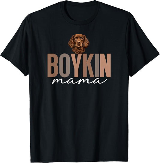 Boykin Spaniel Mama Boykin Spaniel Mom Boykin Spaniel Owner T-Shirt - T-Shirt | Black