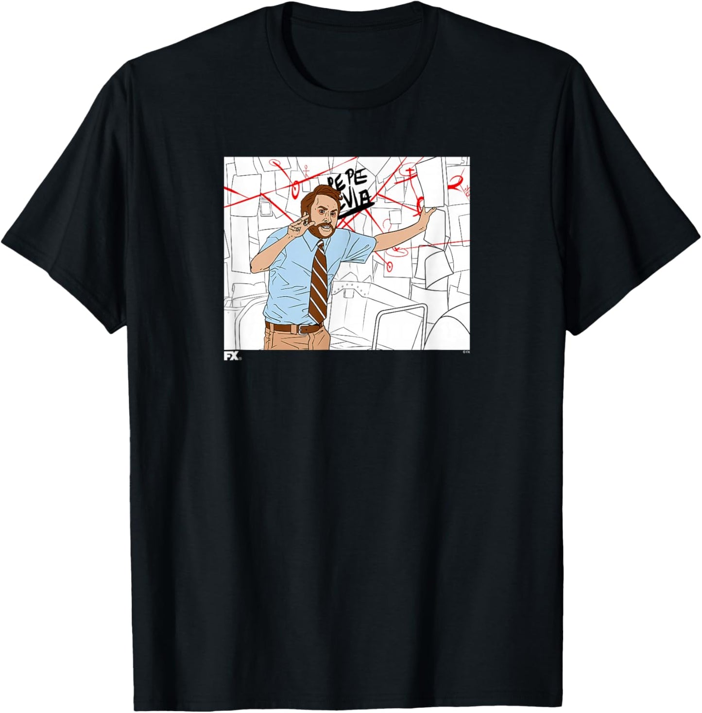 It's Always Sunny Charlie Board Pepe Silvia Conspiracy Meme T-Shirt - T-Shirt | Black