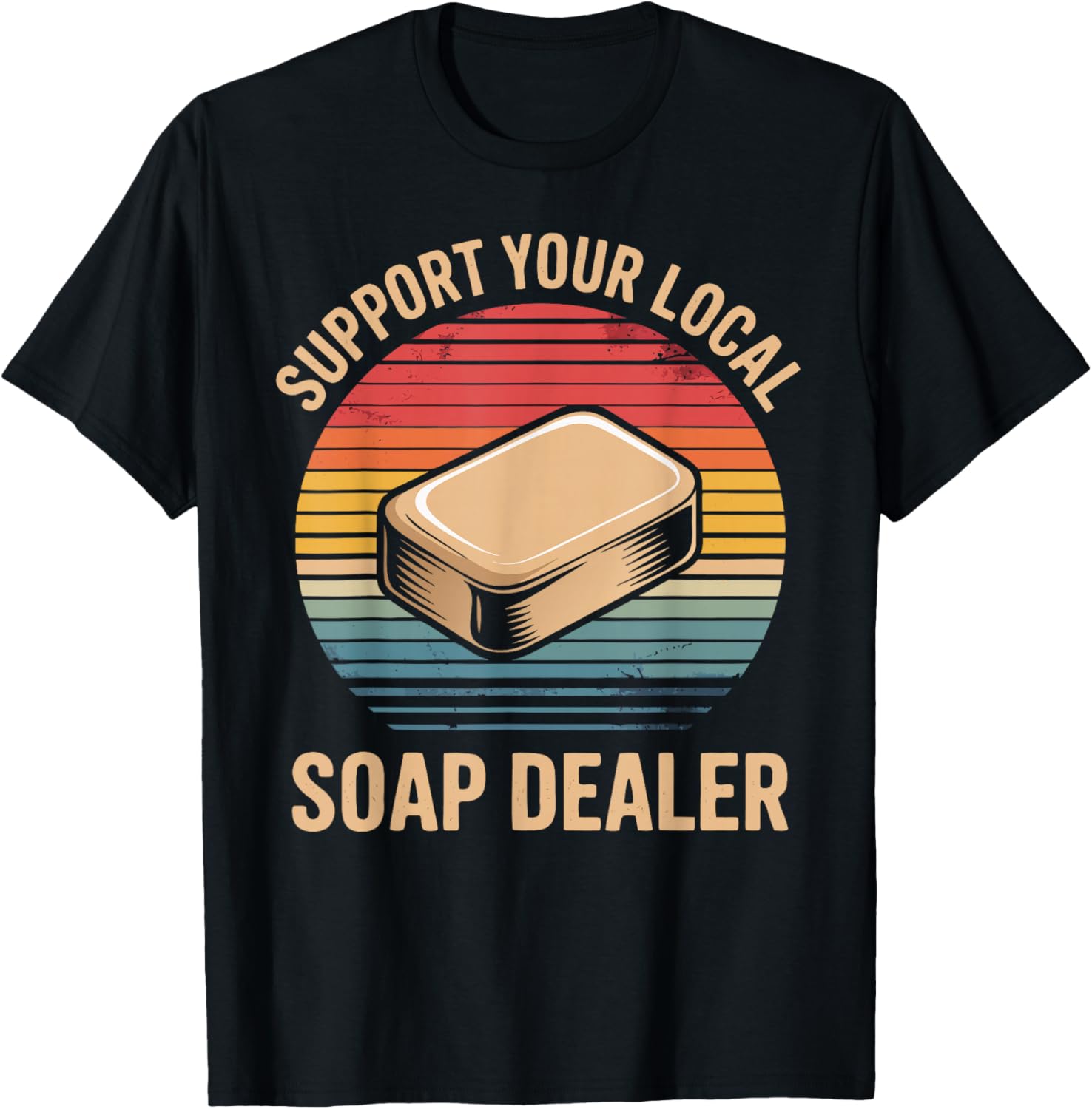 Funny Soap Maker Soap Dealer Making Soap T-Shirt - T-Shirt | Black