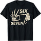 Funny 67 Six Seven Meme Couple Matching Halloween Costume T-Shirt - T-Shirt | Black