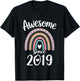 Awesome Since 2019 7th Birthday 7 Years Old T-Shirt - T-Shirt | Black