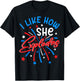I Like How She Explodes 4th July Fireworks Funny Couple Joke T-Shirt - T-Shirt | Black