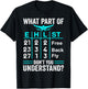 Swimming Swimmer What Part Don't You Understand Swim Team T-Shirt - T-Shirt | Black