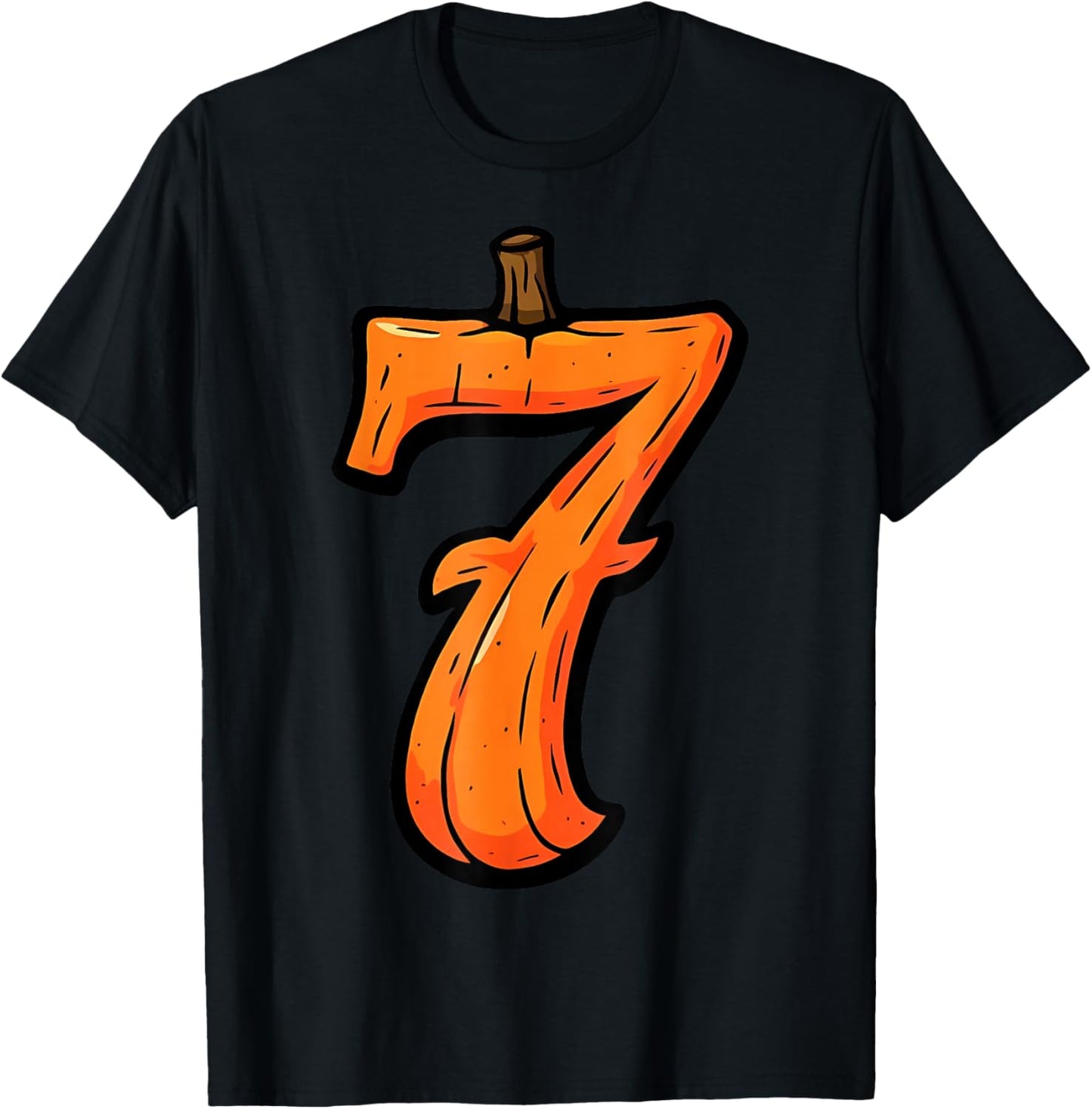 6 7 Pumpkin Funny Six Seven Meme Halloween Costume T-Shirt - T-Shirt | Black
