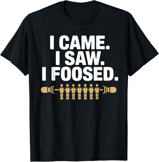 Foosball Table Play Foosball T-Shirt - T-Shirt | Black