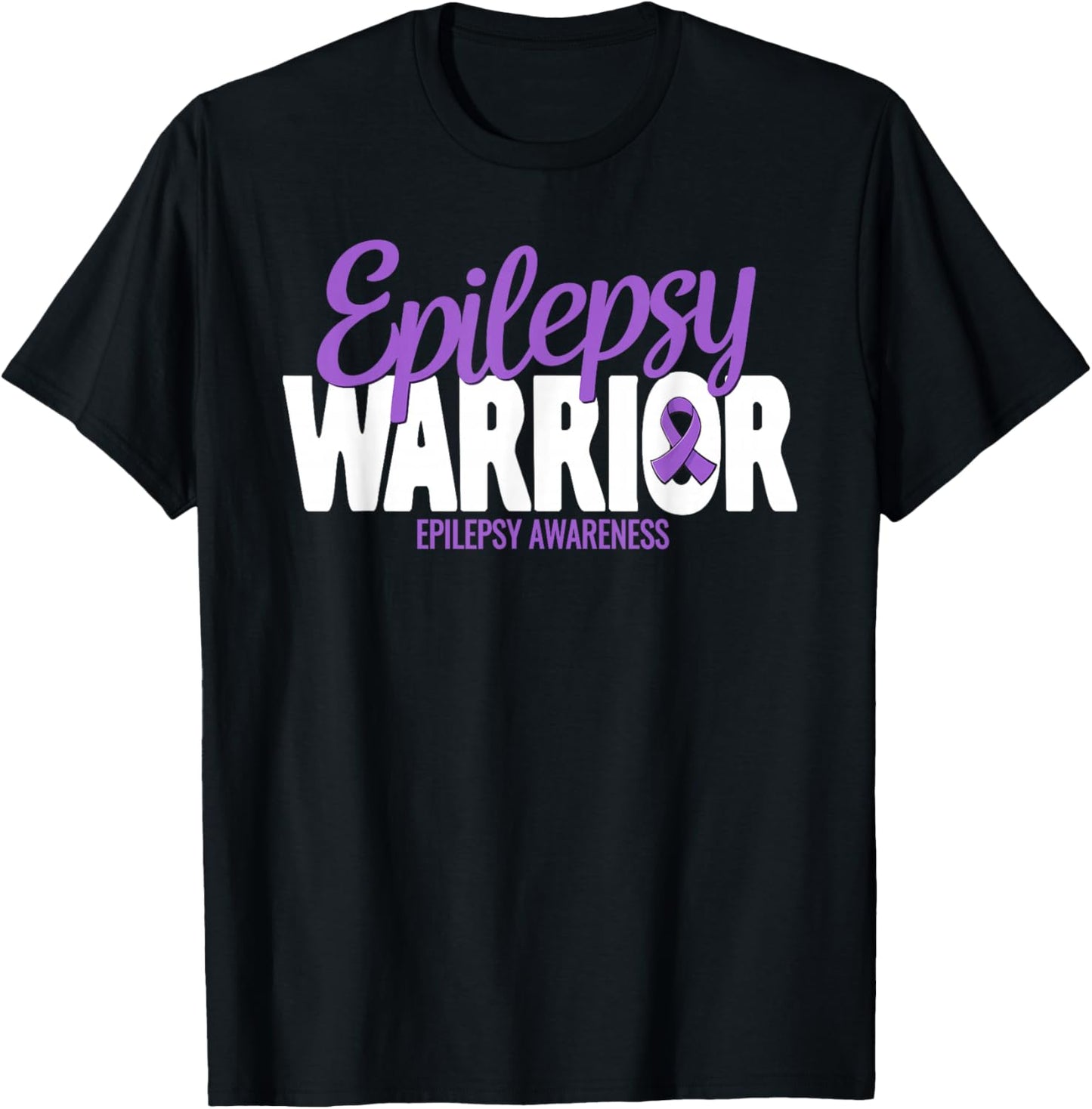 Epilepsy Awareness Month Family Support Epilepsy Warrior T-Shirt - T-Shirt | Black