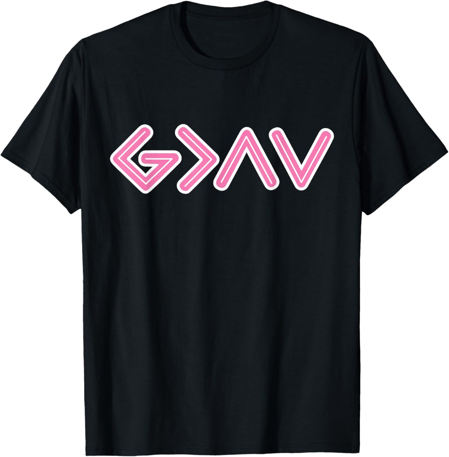 God is Faithful More Than Highs and Lows for Christian Women T-Shirt - T-Shirt | Black