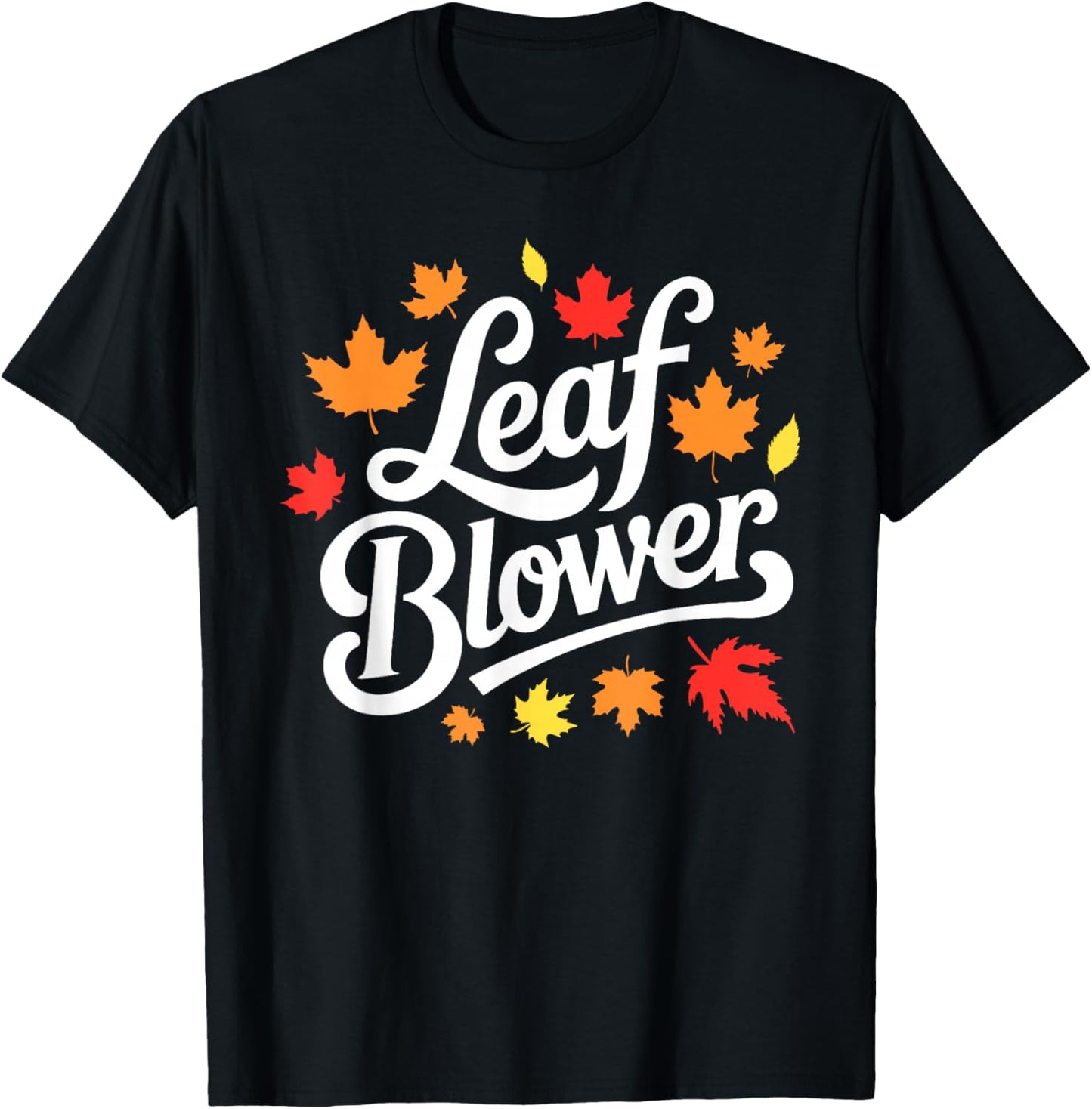 Very Spooktacular Fall Leaf Blower Sucking Leaf Blowers T-Shirt - T-Shirt | Black