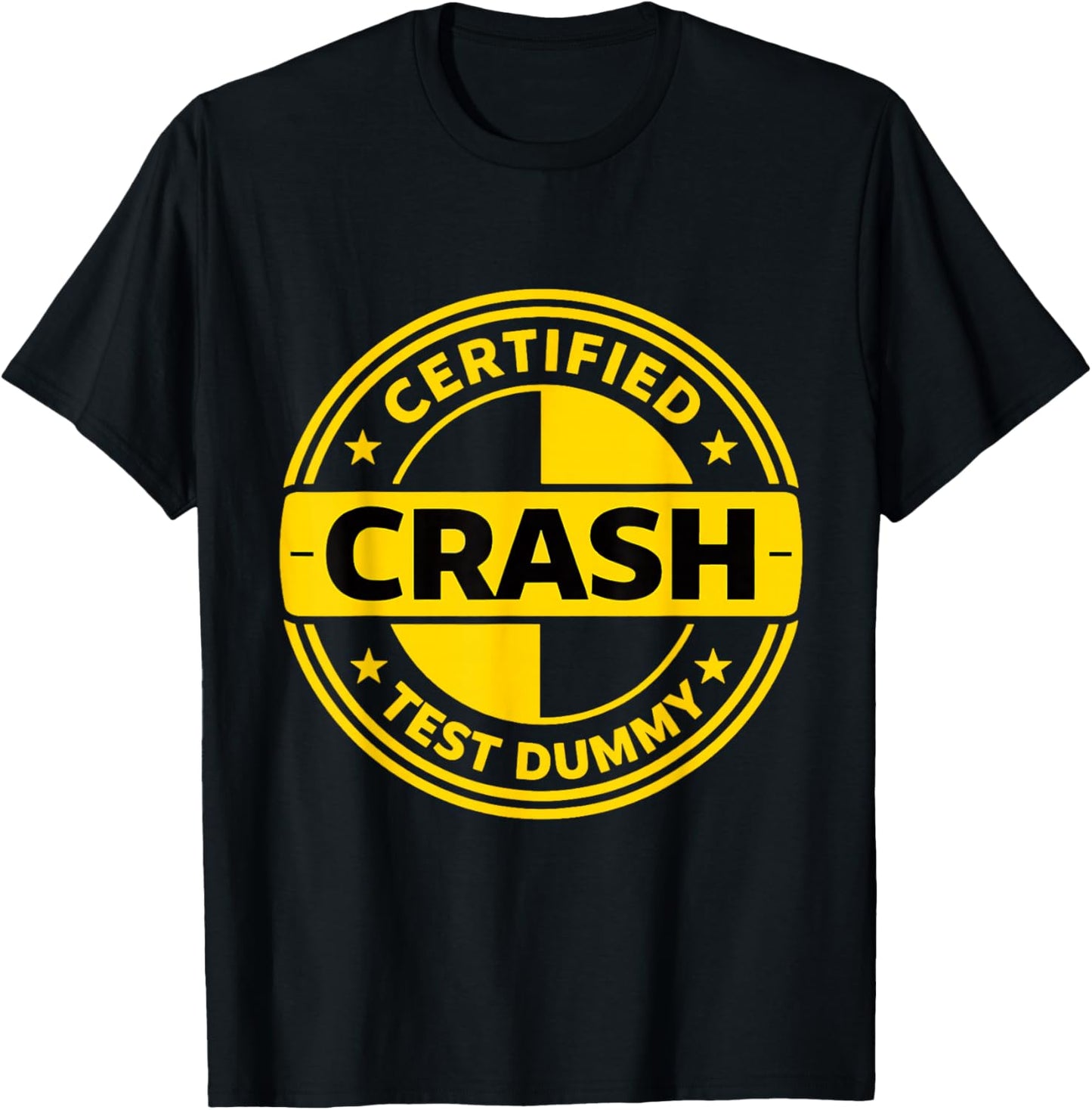 Certified Crash Test car acciden Survivor Meme Recovery T-Shirt - T-Shirt | Black