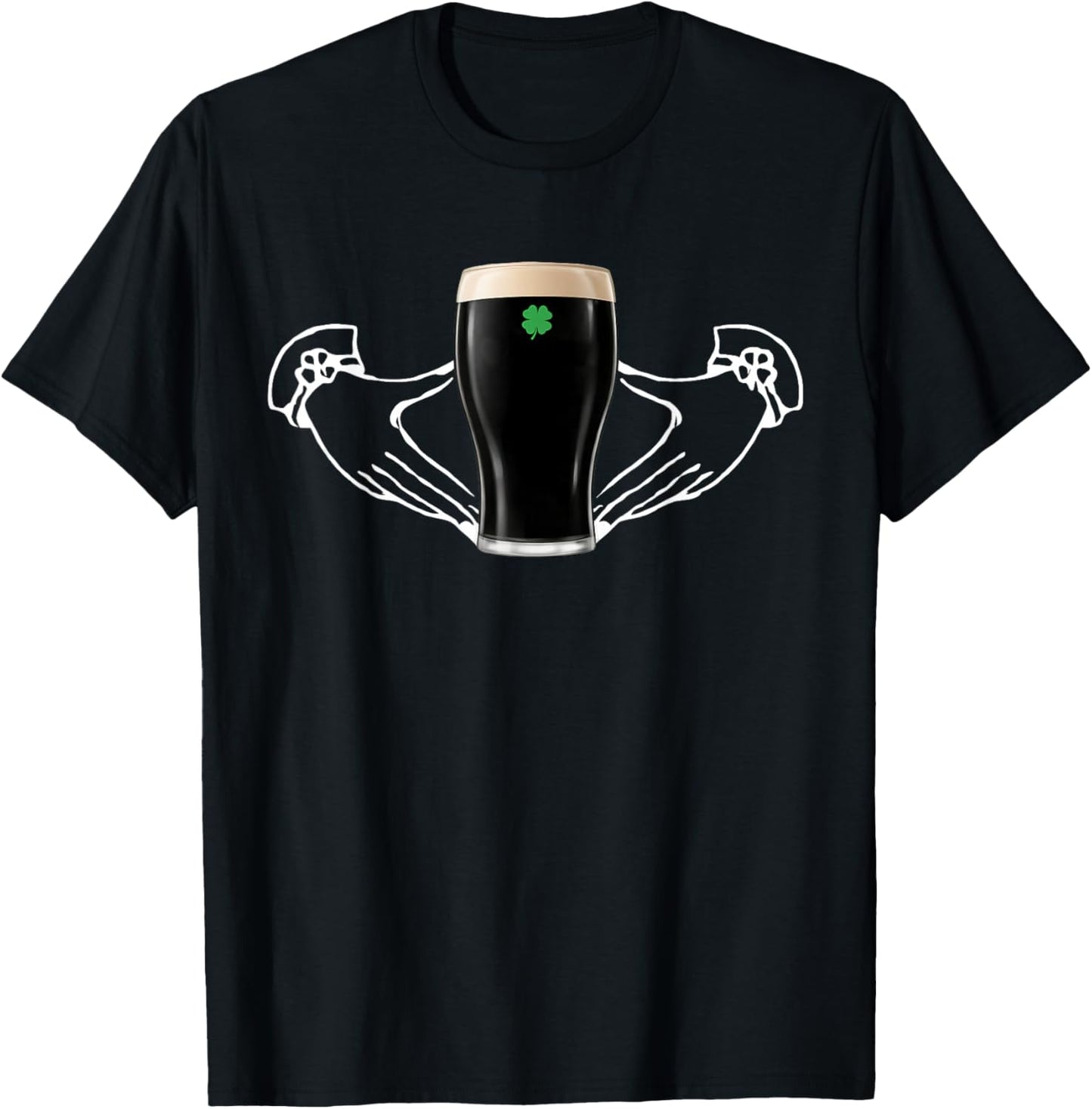 St Patrick's Day Claddagh Shamrock Beer Women T-Shirt - T-Shirt | Black
