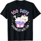 100 Days Sprinkled with Fun Cupcake 100th Day of School Kids T-Shirt - T-Shirt | Black