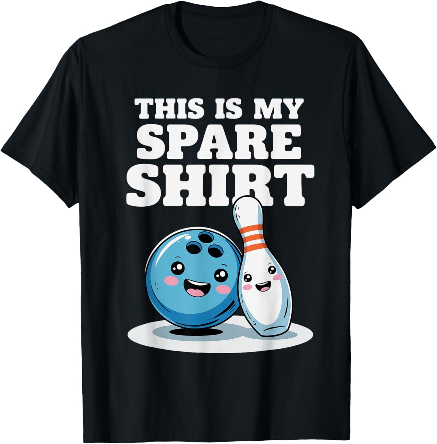 This is My Spare Bowling Funny Bowler Men Women Kids T-Shirt - T-Shirt | Black