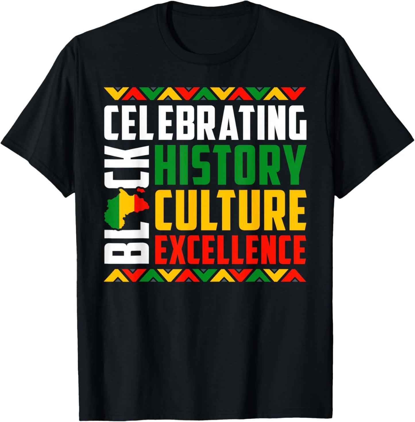 Celebrating Black History Month Afro African Men Women Kids T-Shirt - T-Shirt | Black