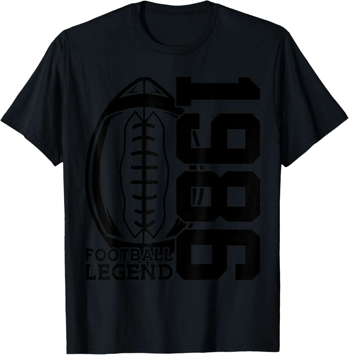 40 Football Legend 1986 40TH Birthday T-Shirt - T-Shirt | Black