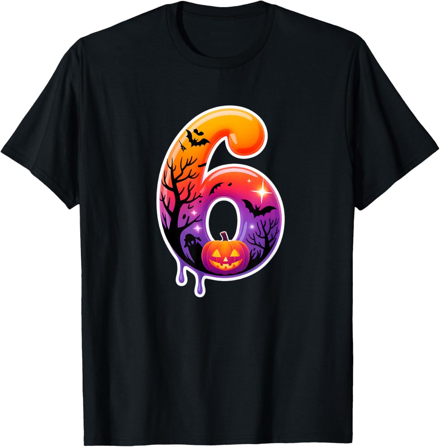 Six Seven 67 6 7 Meme Design Funny Ice Cream Drip Costume T-Shirt - T-Shirt | Black