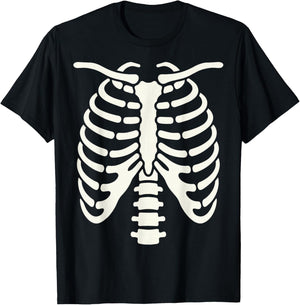 Skeleton Body Halloween Costume Bones Radiology Tech T-Shirt - T-Shirt | Black