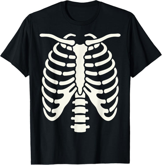 Skeleton Body Halloween Costume Bones Radiology Tech T-Shirt - T-Shirt | Black
