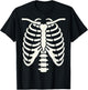 Skeleton Body Halloween Costume Bones Radiology Tech T-Shirt - T-Shirt | Black