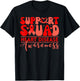 Heart Health Support Squad Heart Disease Awareness Ribbon T-Shirt - T-Shirt | Black