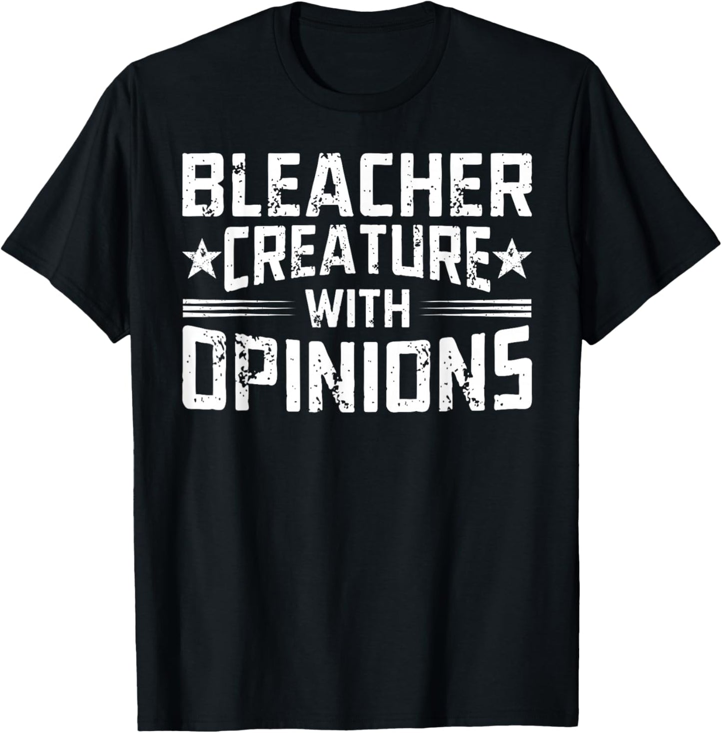 Bleacher Creature with Opinions Retro Funny Sports Fan Women T-Shirt - T-Shirt | Black