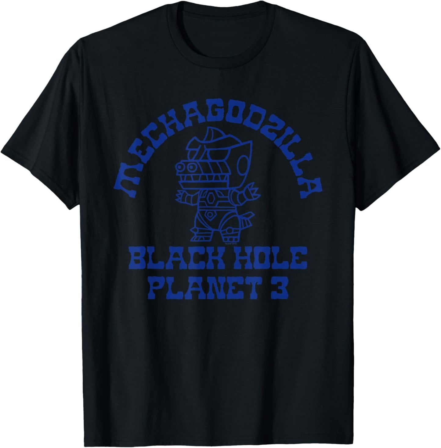 Godzilla Mechagodzilla Chibi Varsity Mascot Style Monster T-Shirt - T-Shirt | Black