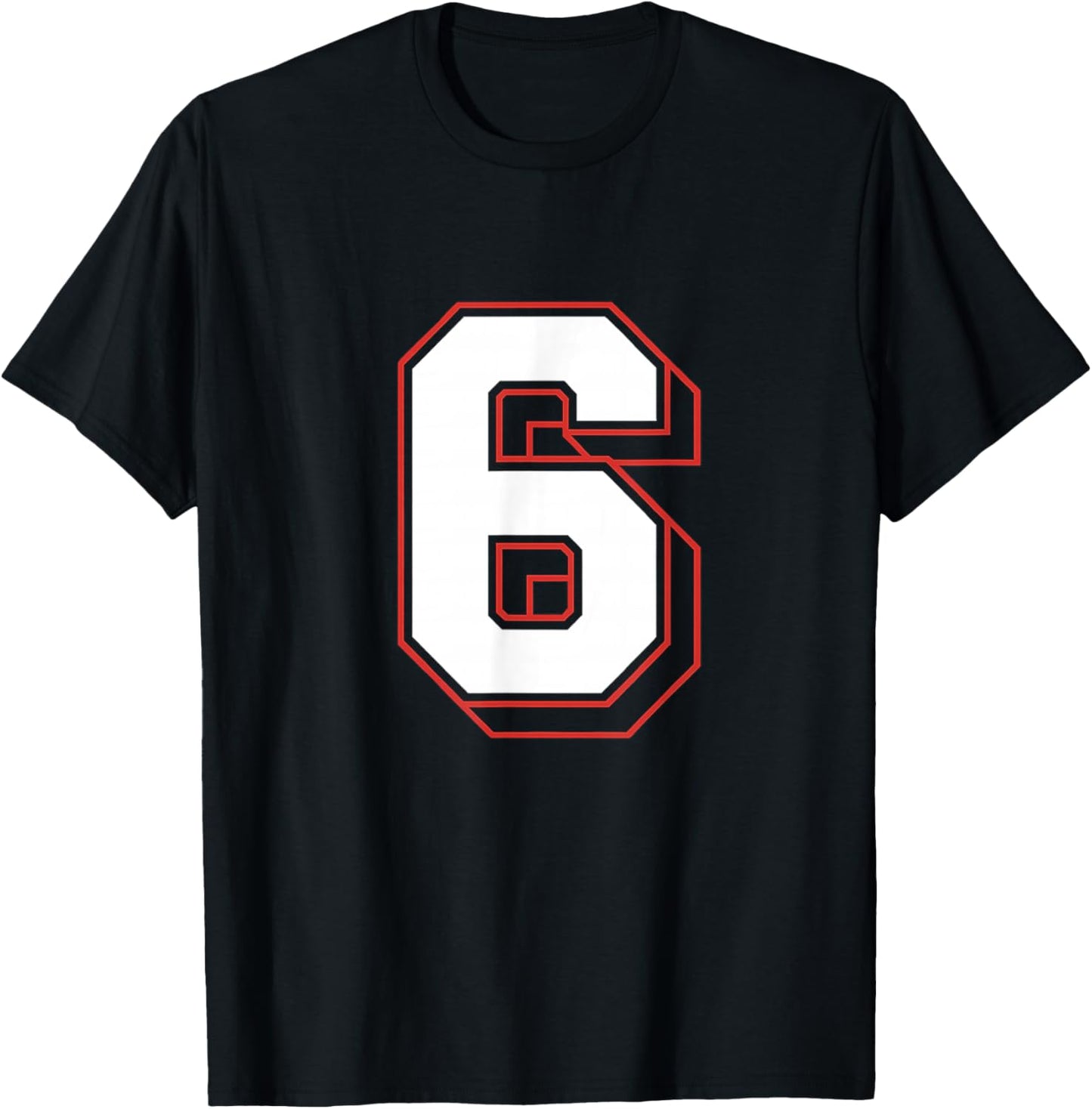 Fun Six Seven 6 7 Meme Design T-Shirt - T-Shirt | Black