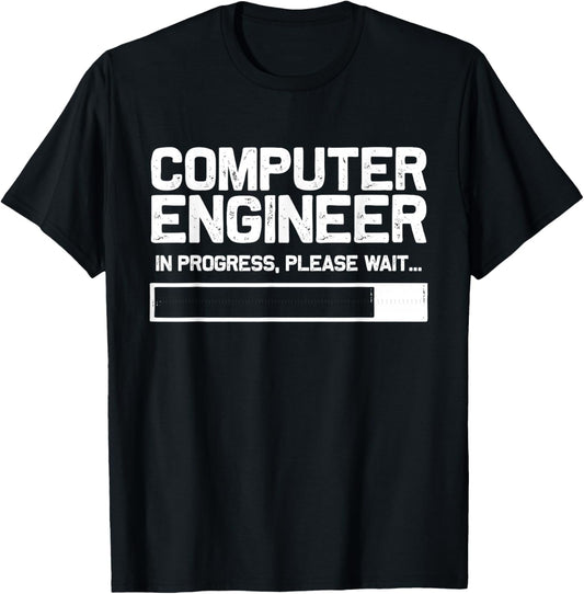 Computer Engineer Art Men Women Future Computer Engineering T-Shirt - T-Shirt | Black