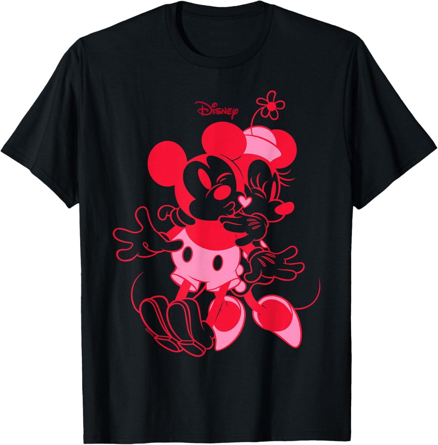 Disney Mickey and Friends Minnie Lovers Heart T-Shirt - T-Shirt | Black