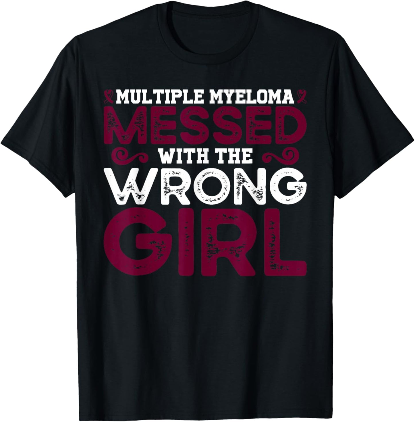 Multiple Myeloma Warrior Girl T-Shirt - T-Shirt | Black