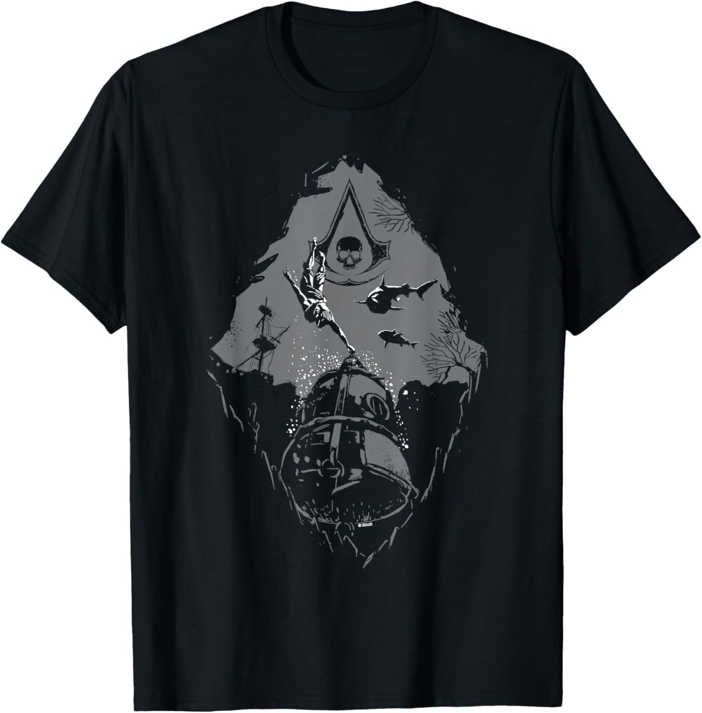 Assassin's Creed: Black Flag Resynced Officially Licensed T-Shirt - T-Shirt | Black