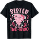 Sister of The Two-nado Tornado Themed 2nd Birthday Party T-Shirt - T-Shirt | Black