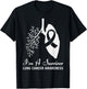 Survivor Lung Cancer Month Awareness White Ribbon Support T-Shirt - T-Shirt | Black