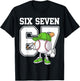 Boys St Patricks Day 67 Six Seven Baseball Ice Cream Drip T-Shirt - T-Shirt | Black