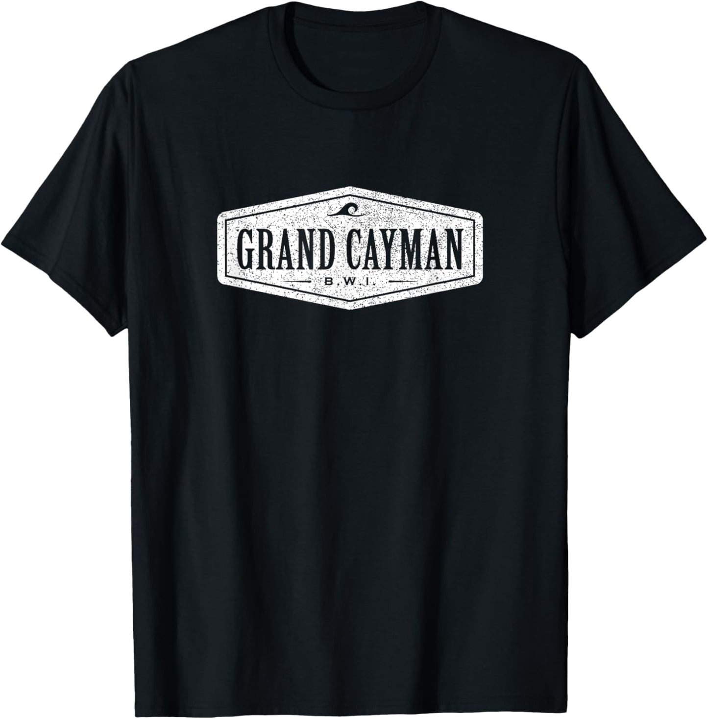 Retro Grand Cayman Islands 1503 Vintage Vacation Souvenir T-Shirt - T-Shirt | Black