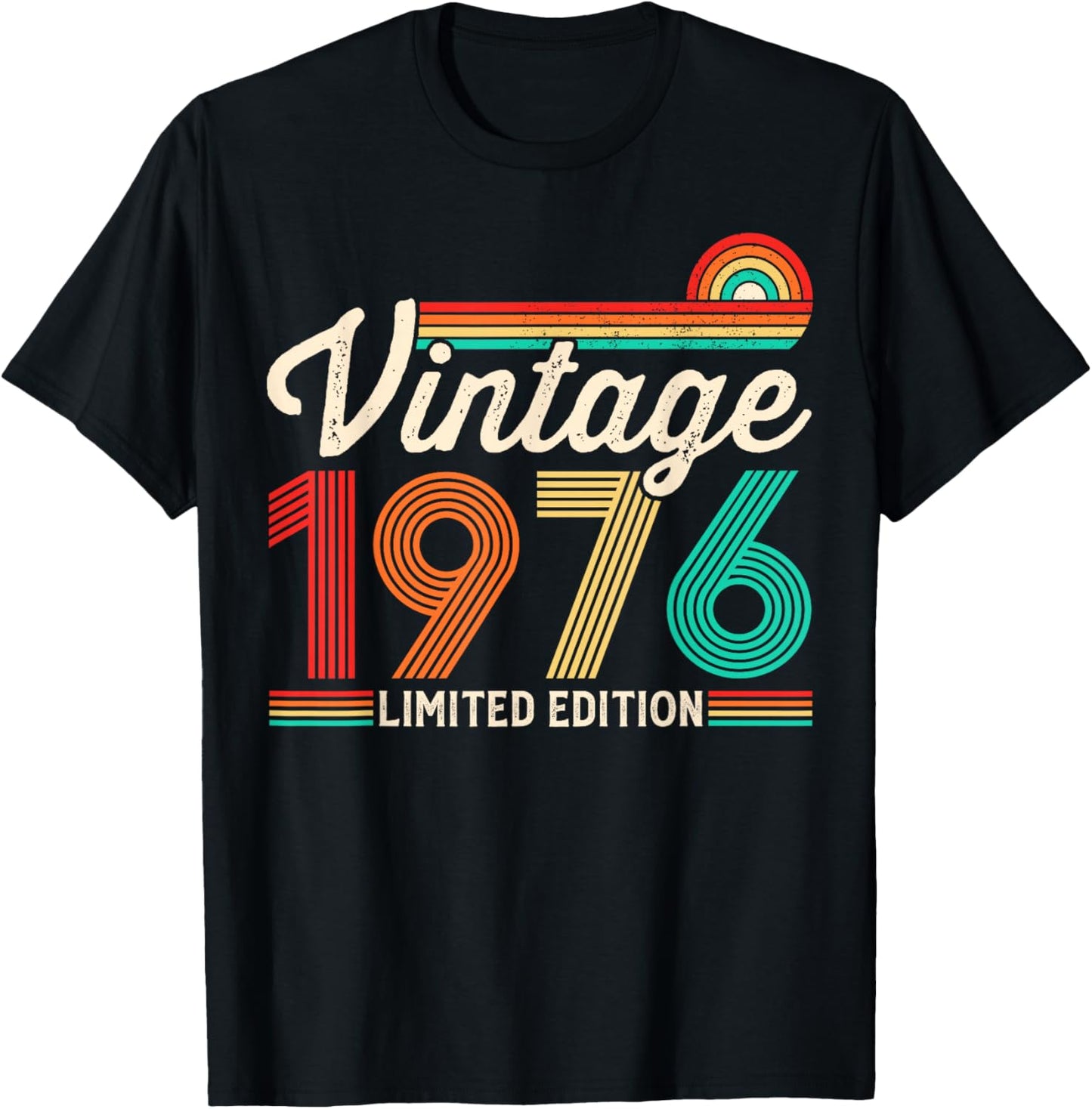 50 Years Old Vintage 1976 Limited Edition 50th Birthday T-Shirt - T-Shirt | Black