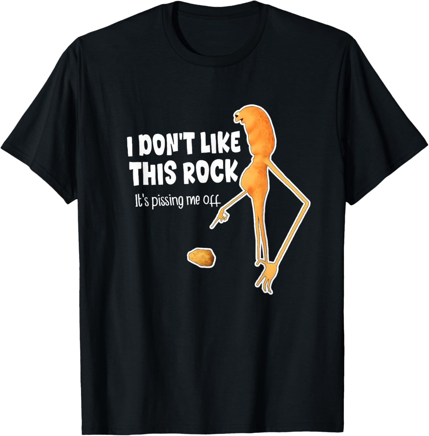 Funny Marcus The Worm Meme i Don't Like This Rock T-Shirt - T-Shirt | Black