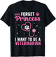 Cute Veterinarian Art Girls Veterinarian Student T-Shirt - T-Shirt | Black