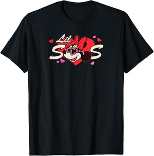 Disney Valentine's Day Lil Sis Gift Family Matching Trip T-Shirt - T-Shirt | Black