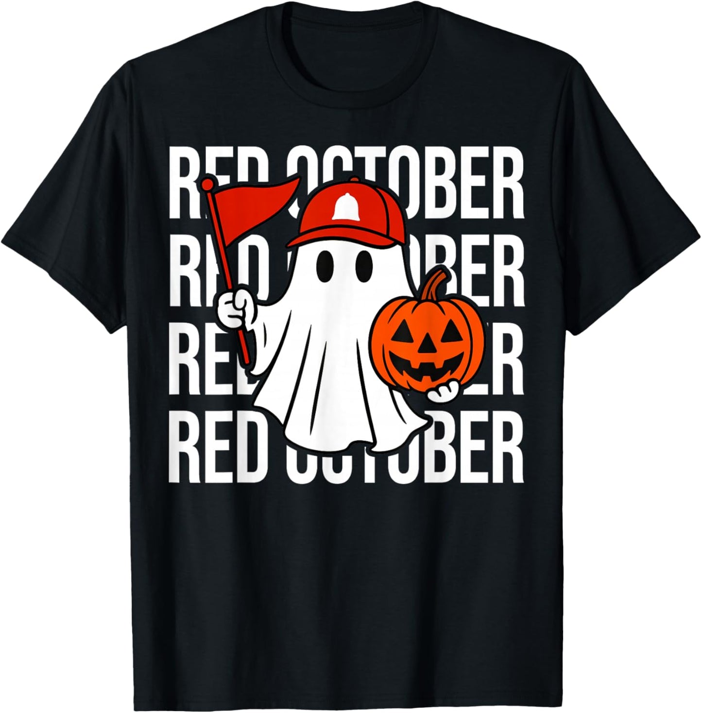 Retro Red October Name Personalized Gift Women Kid T-Shirt - T-Shirt | Black