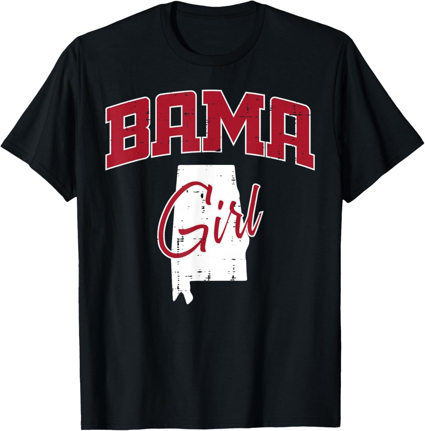 Alabama Girl Women Kids Boys Girls Youth Men Teen T-Shirt - T-Shirt | Black