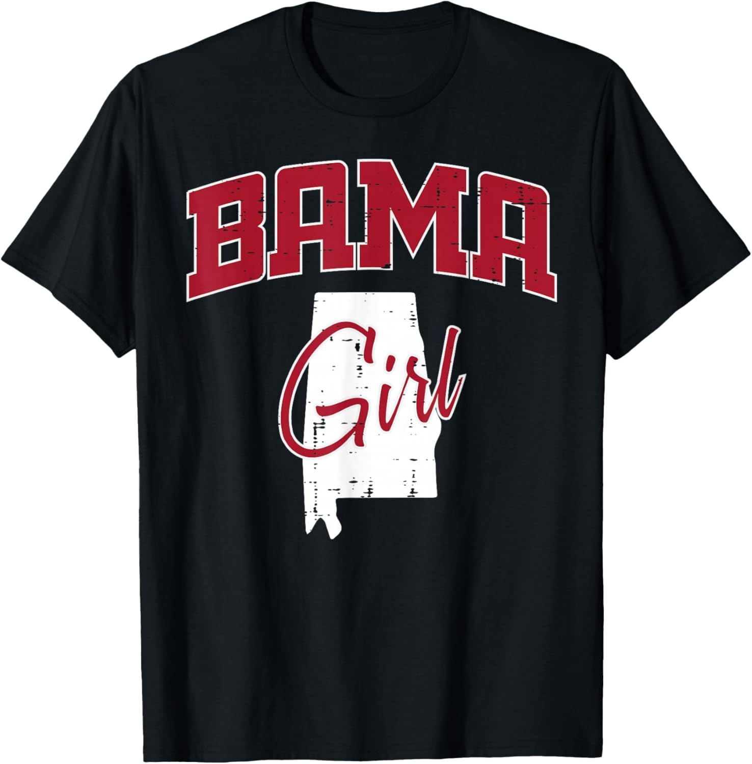 Alabama Girl Women Kids Boys Girls Youth Men Teen T-Shirt - T-Shirt | Black