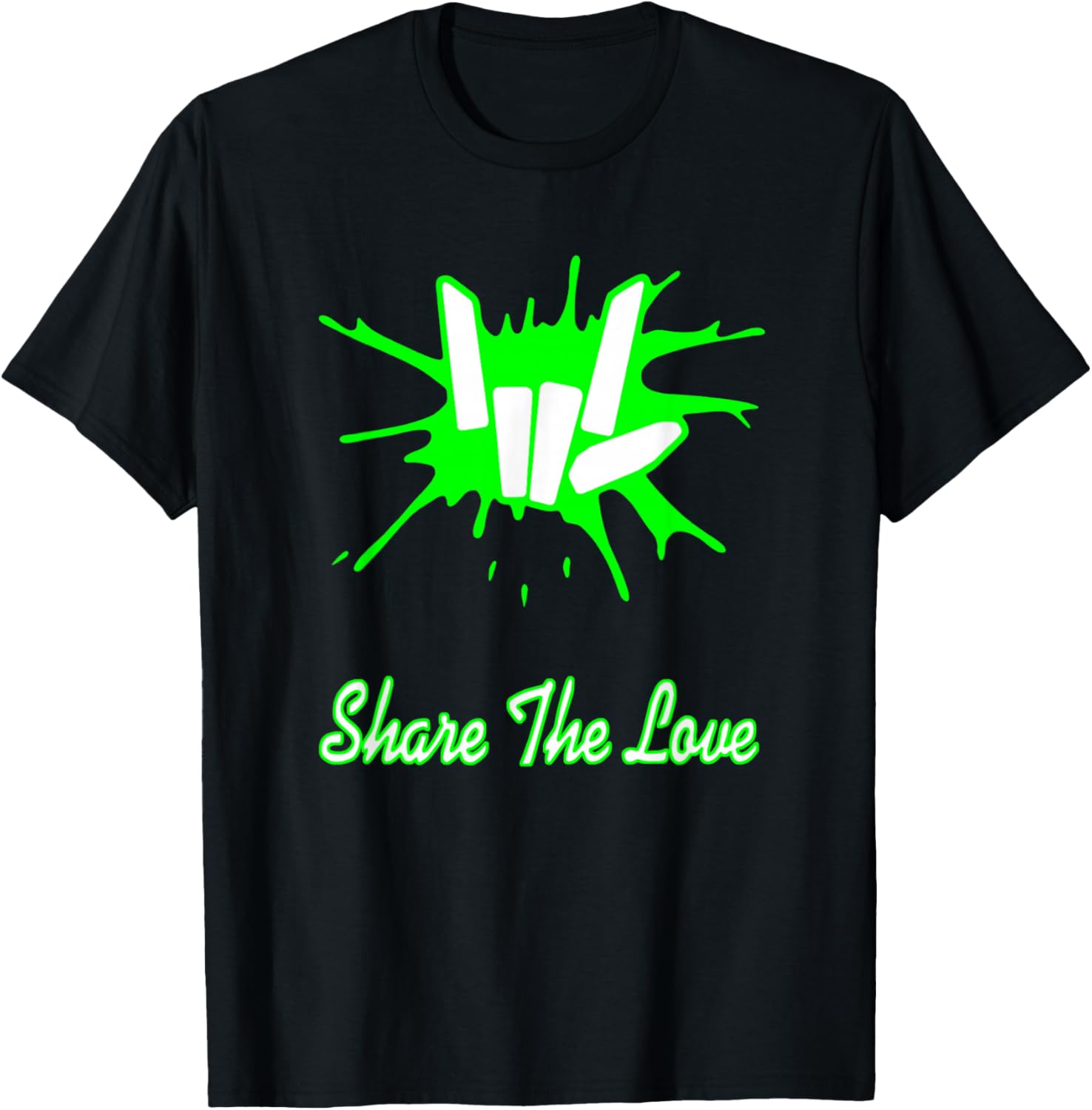 Sharer Share The Love Merch Kids Birthday Gifts T-Shirt - T-Shirt | Black