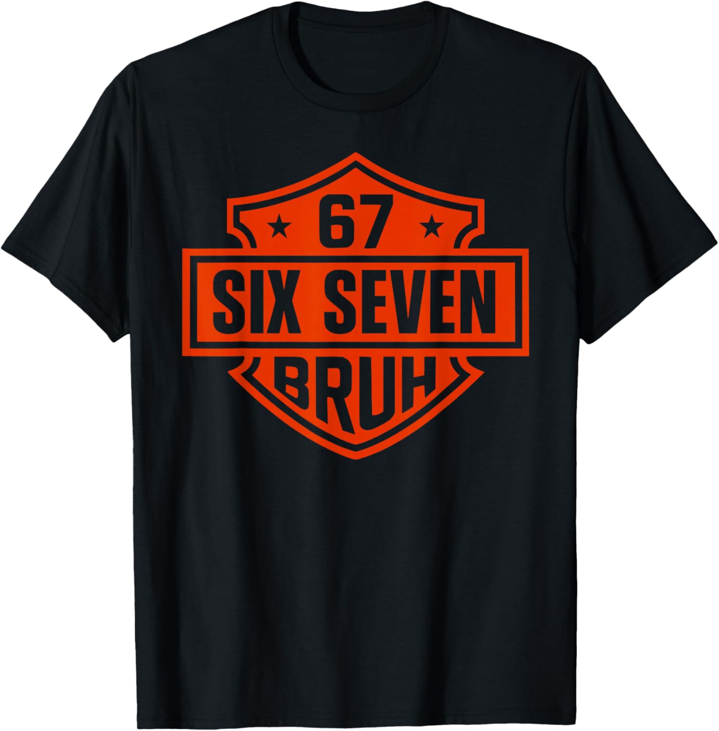 67 Six Seven 6 7 Boys Girls Kids Teens Motorcycle T-Shirt - T-Shirt | Black